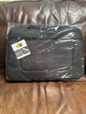 15.6" Black Laptop Sleeve with Front Pocket by Case Logic
